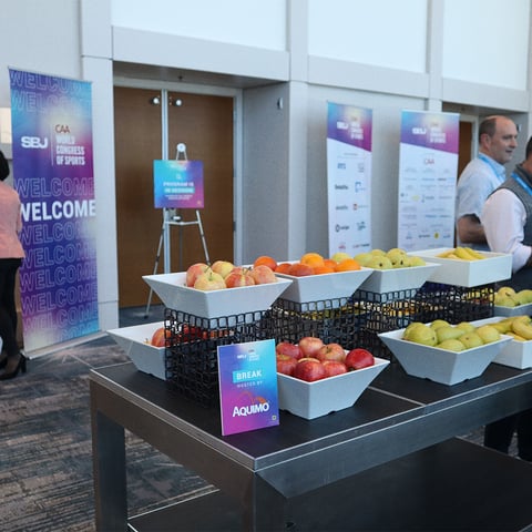 SBJ Trade Show Activation Catering Table